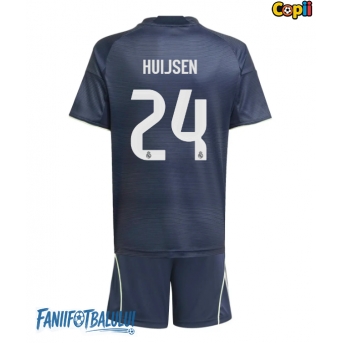 Real Madrid Dean Huijsen #24 Echipament de Fotbal Replică 2025-26 Copii Deplasare (+ Șorturi)